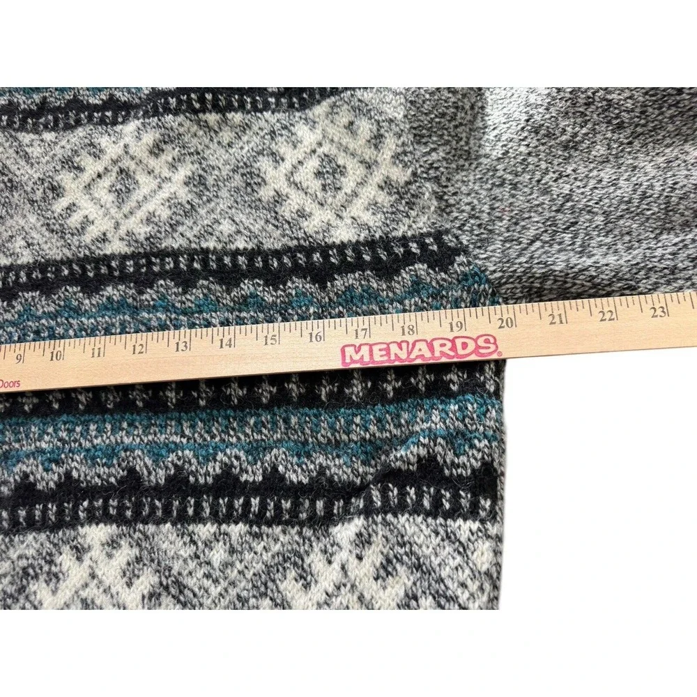 Environmental Clothing Mens Sweater Large Fair Isle‎ Wool Grandpa Academia Cabin